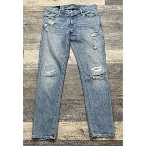 Abercrombie & Fitch Langdon Slim Stretch Distressed Blue Denim Size 30W x 30L